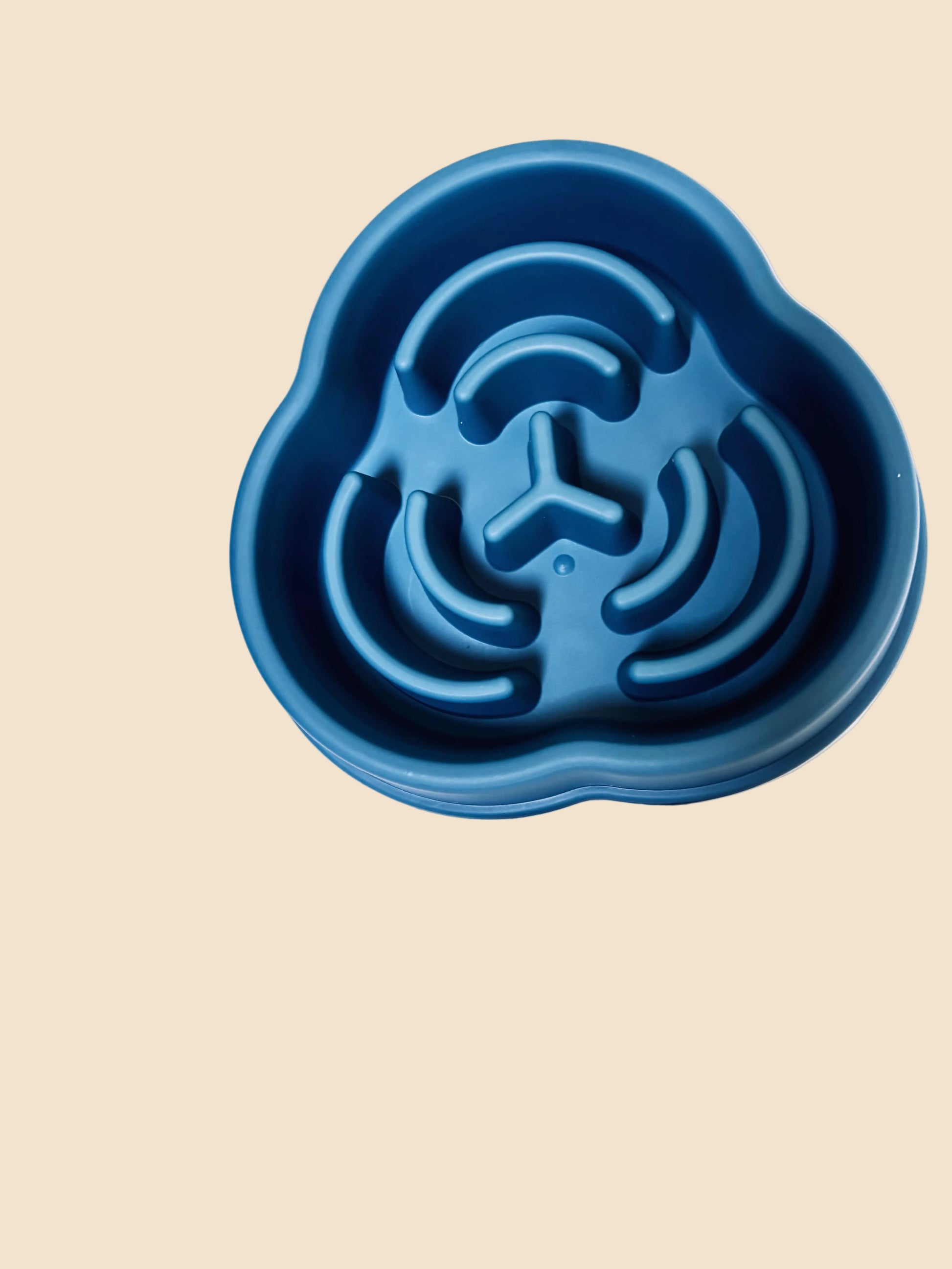 Gamelle anti glouton bleu pour chien