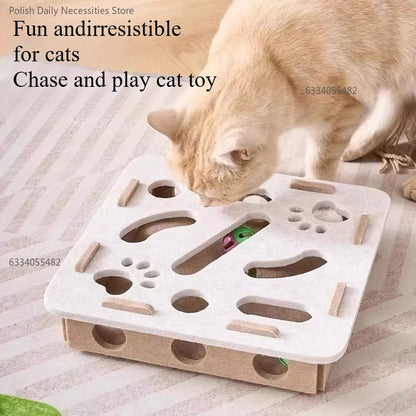 Jouet interactif pour chat - Stimulation mentale & jeu instinctif