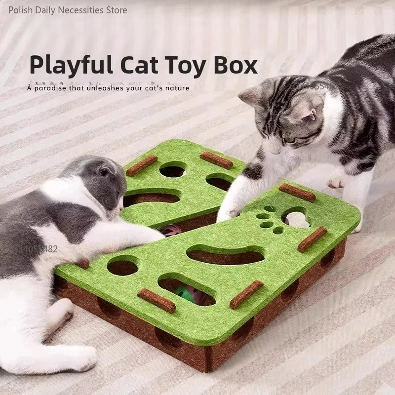 Jouet interactif pour chat - Stimulation mentale & jeu instinctif