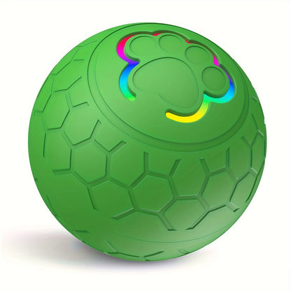 Balle interactive USB pour chien et chat - Jeu autonome & lumières LED